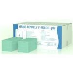 Papierové ZZ utierky 2vrstvy recyklát zelené kartón - 5000ks